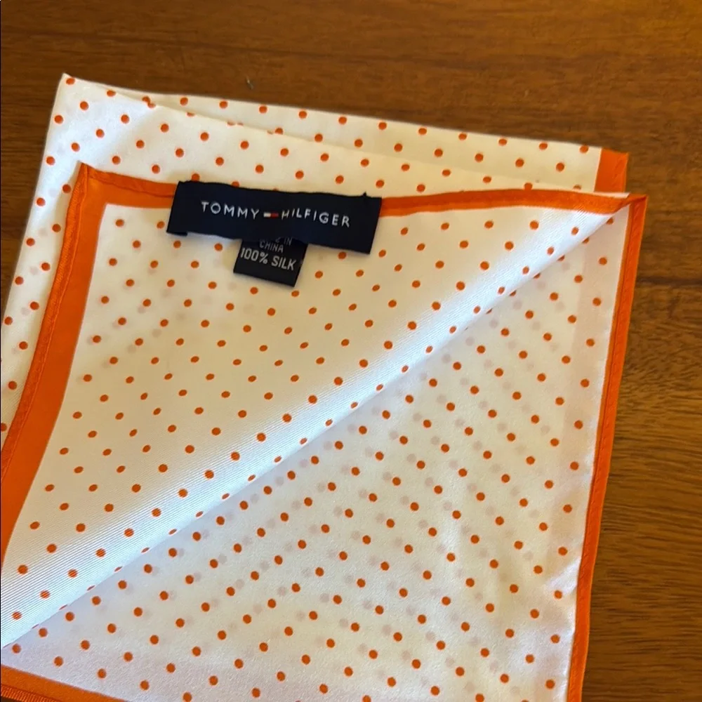Orange Polka Dot Handkerchief
